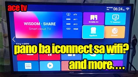 pano ba iconnect sa wifi ang ace tv and more.. .